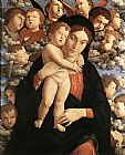 Madonna Canvas Paintings - The Madonna of the Cherubim